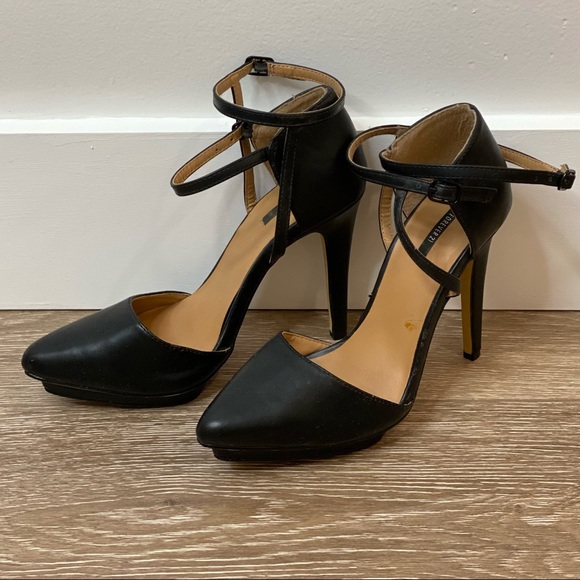 Forever 21 | Black Pointy Toe Platform Stiletto - Picture 4 of 13